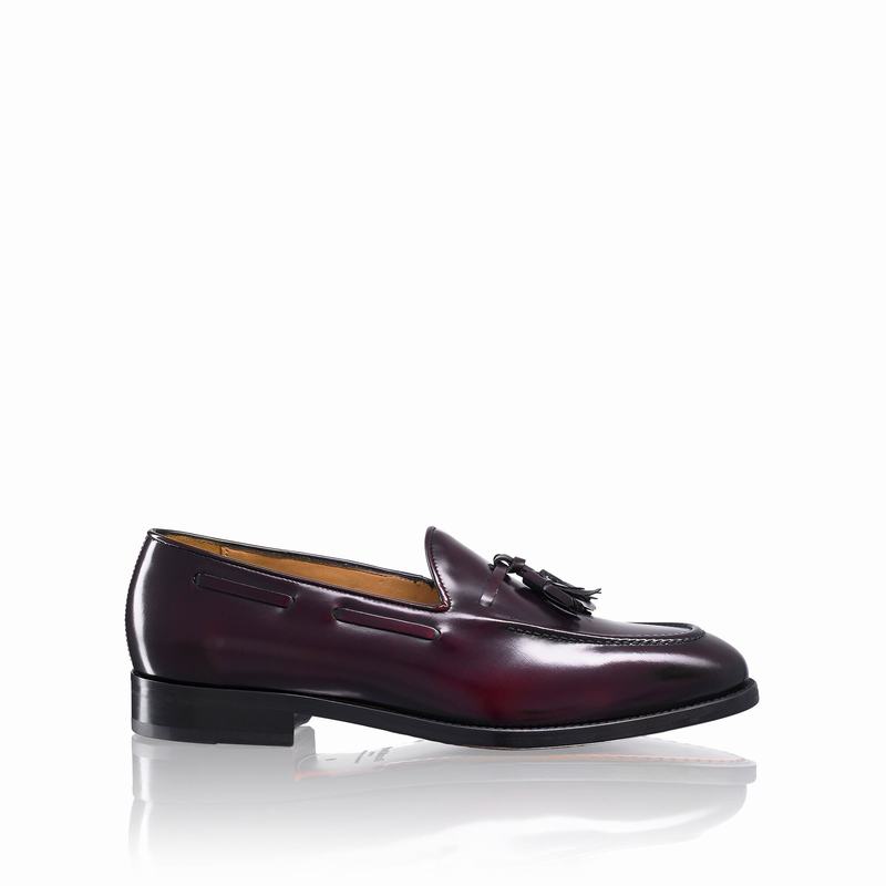 Russell & Bromley Broker Mens Tassel Loafers Red |ZIT1773DC|